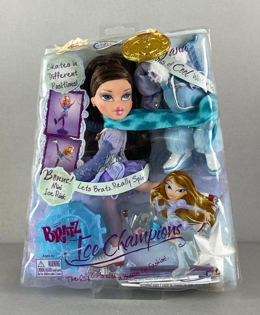 MGA Bratz Ice Champions Dana Fashion Dolls: Sealed, doll measures 9 1/2? H