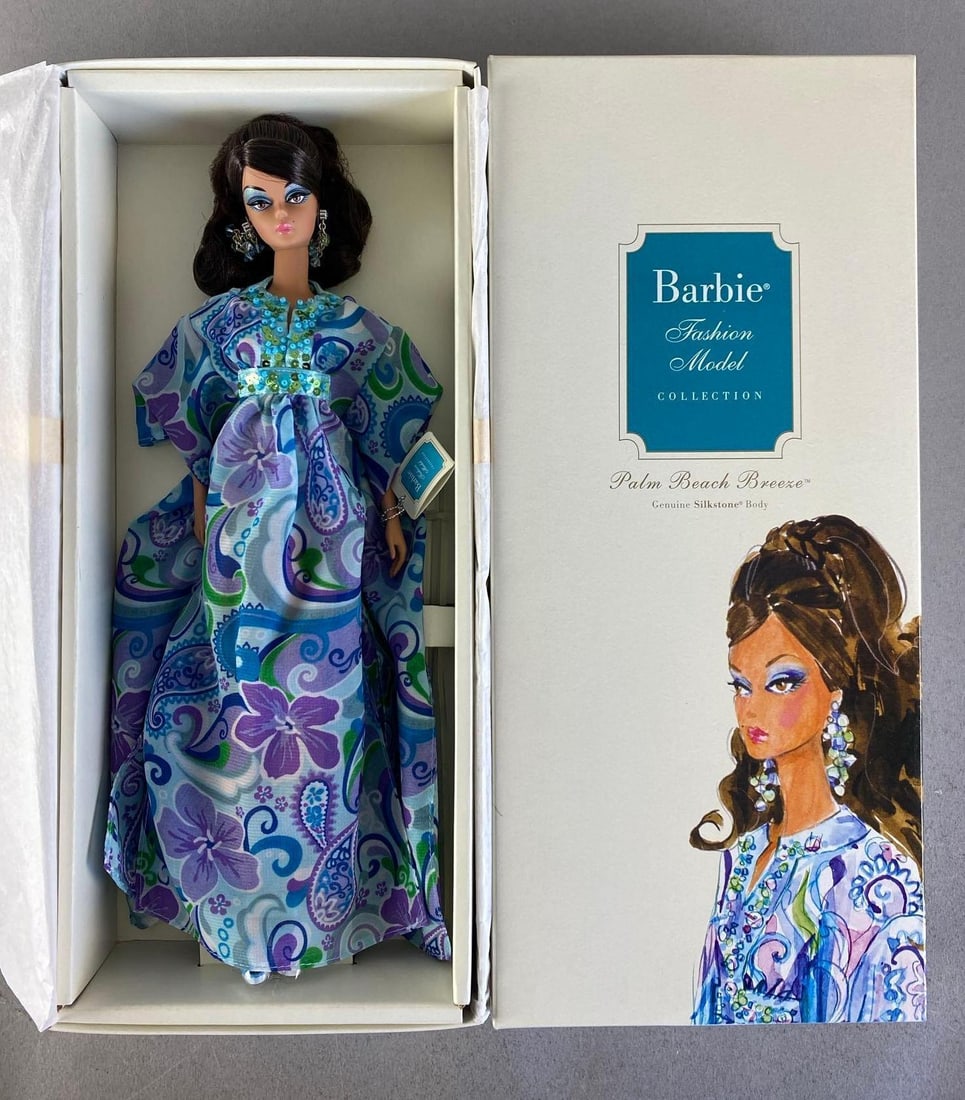2009 Mattel Barbie Silkstone Gold Label Palm Beach Breeze Fashion Doll: limited edition of 5800, Fashion model collection, like new in original box, doll measures 11 1/2? H