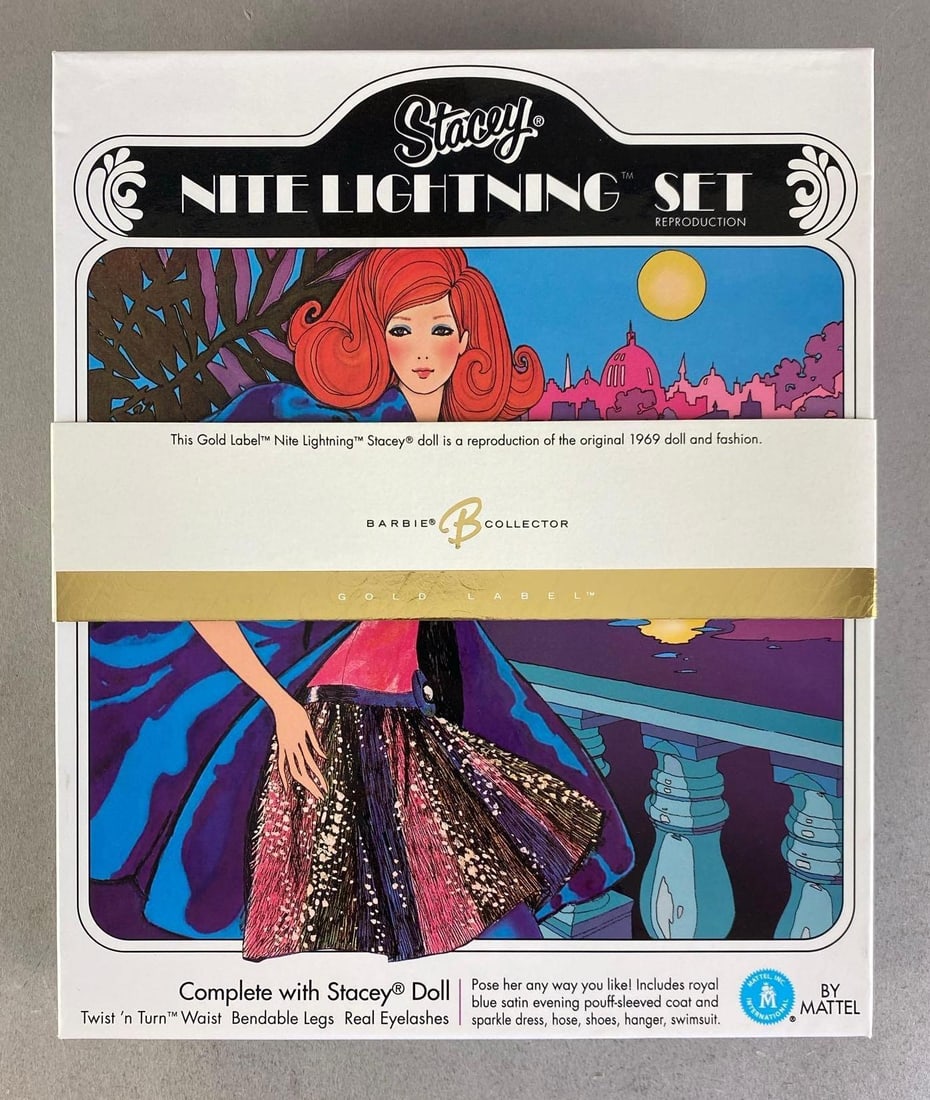 2005 Mattel Stacey Gold label Nite Lightning Fashion Doll: Like new in original box, doll measures 11 1/2? H