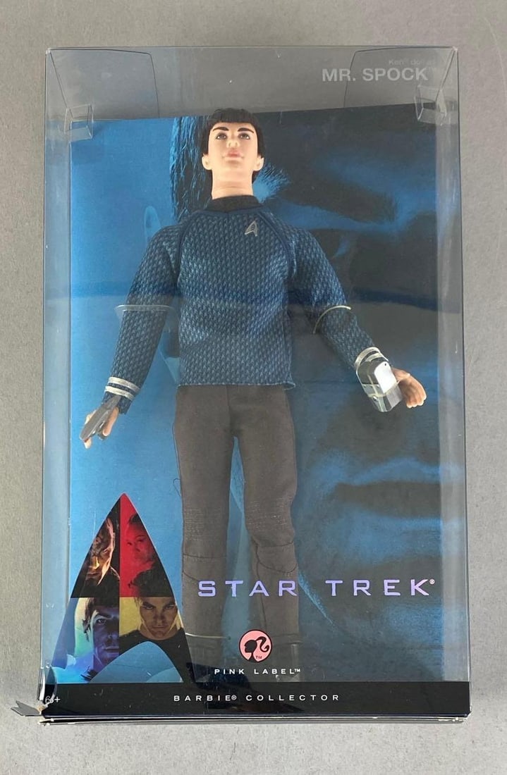 2008 Mattel Barbie Pink Label Star Trek Ken As Mr Spock Fashion Doll: Like new in original box, doll measures 12? H