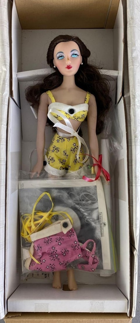 Ashton-Drake Gene Fashion Porcelain Doll: In original box with papers, doll measures 14? H