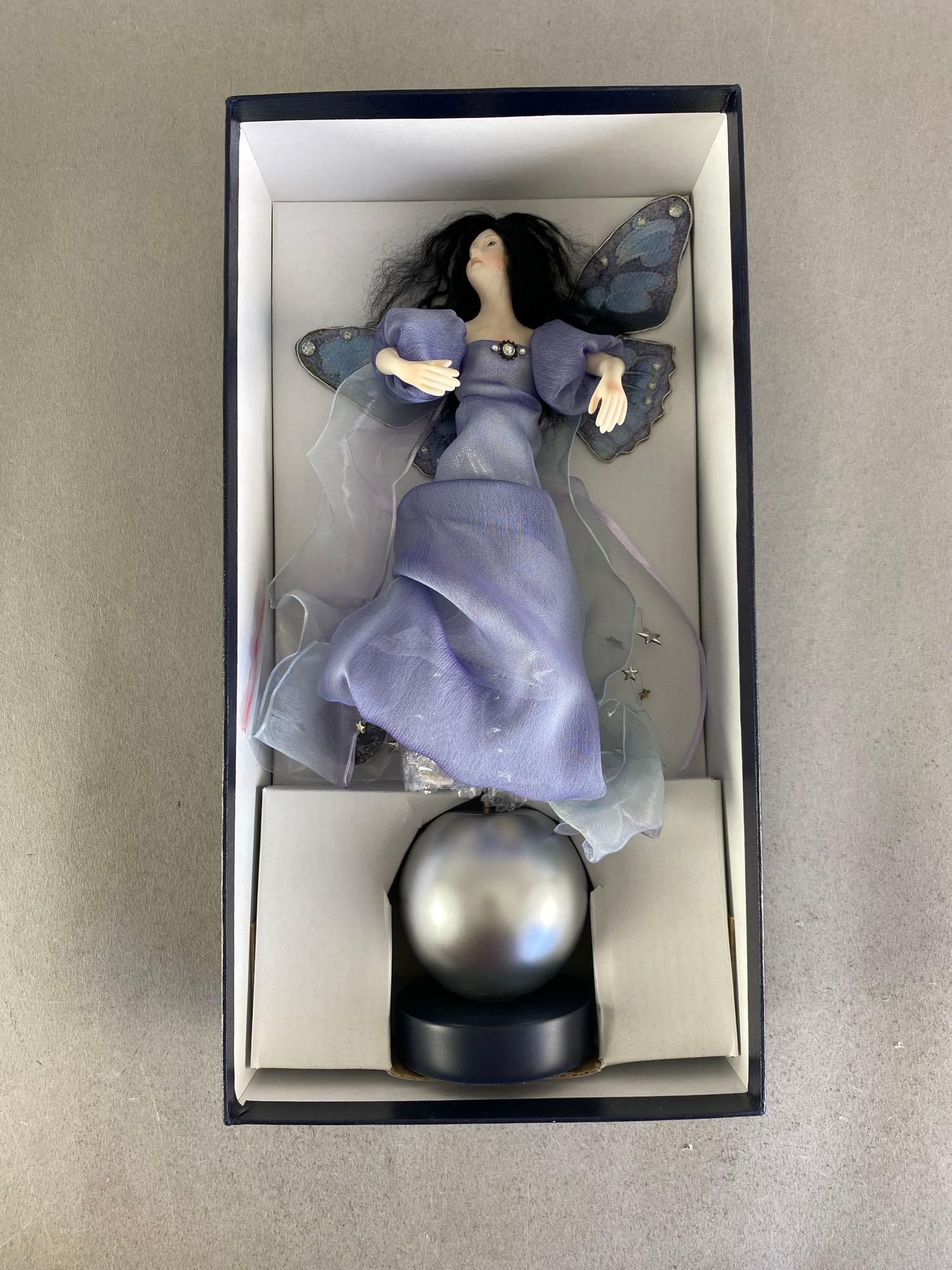 2008 UFDC Itty Bitty Celeste Fairy Porcelain Figurine: United federation of doll clubs, By Stephanie Blythe, in original box, box measures 13? H x 7? W x 3 1/2? D