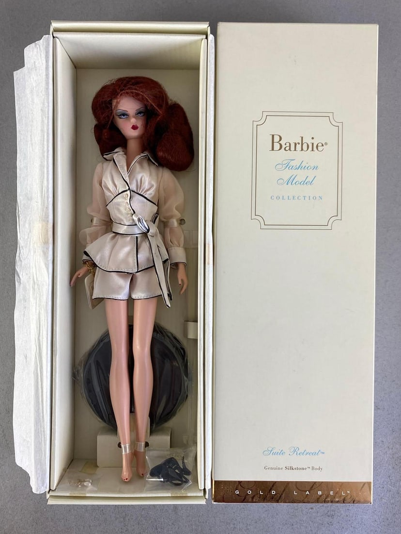 2004 Mattel Barbie Gold Label Silkstone Suite Retreat Fashion Doll: Fashion model collection, Like new in original box, doll measures 11 1/2? H