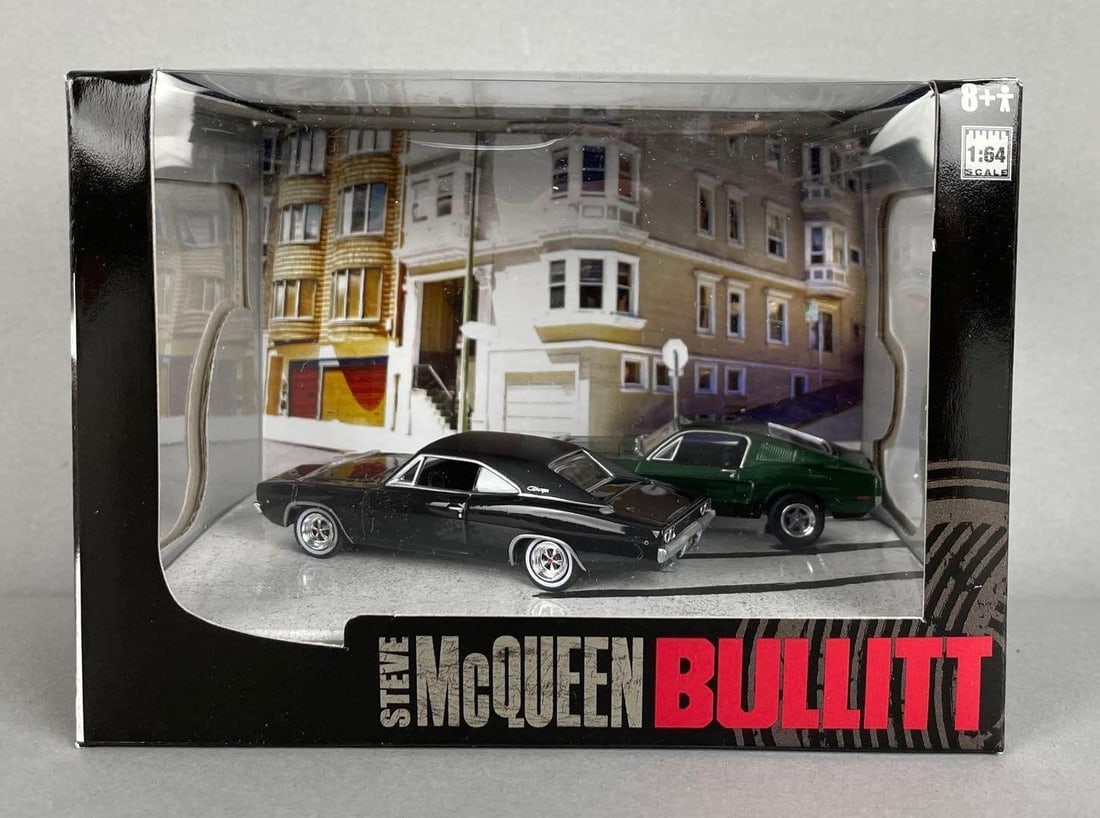 Greenlight Steve McQueen Bullitt Die-Cast Car Set: Limited edition, 1/64 scale, original packaging