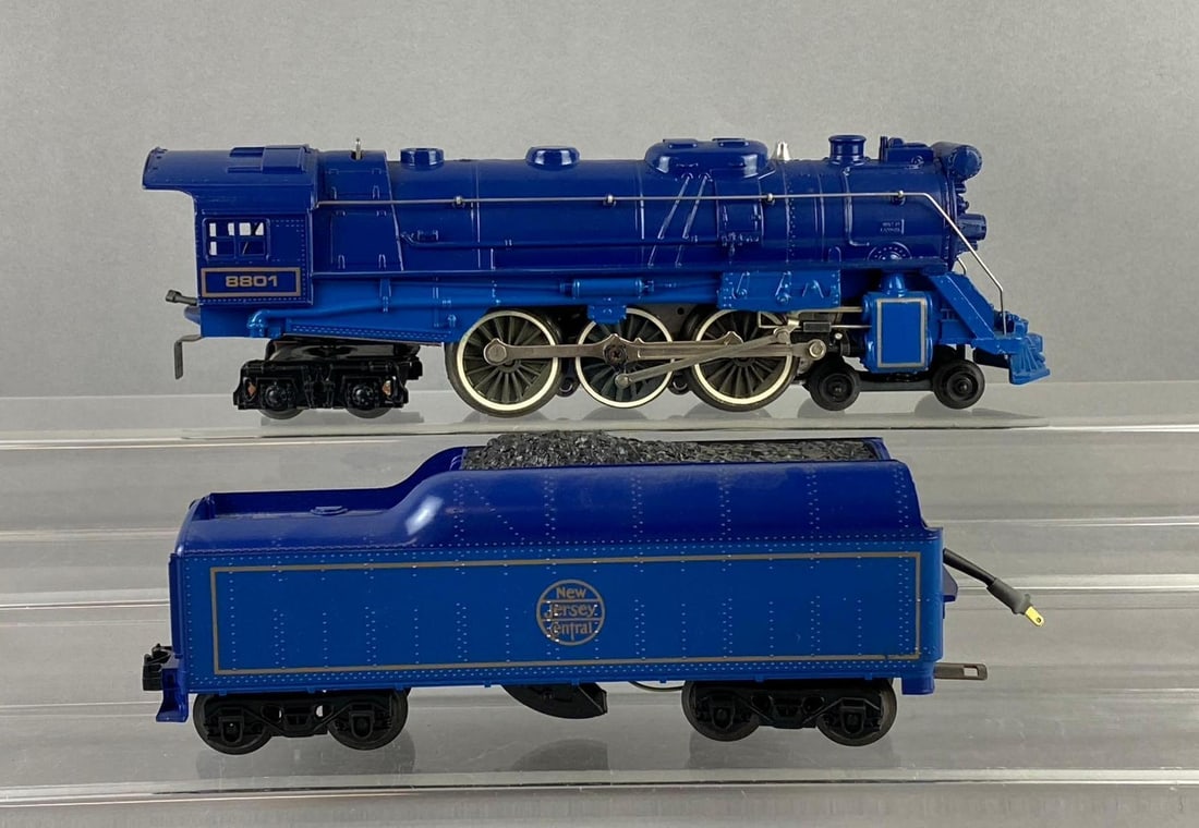 Lionel Trains O Gauge New Jersey Central No. 8801 Steam Locomotive and Tender (1 of 2)