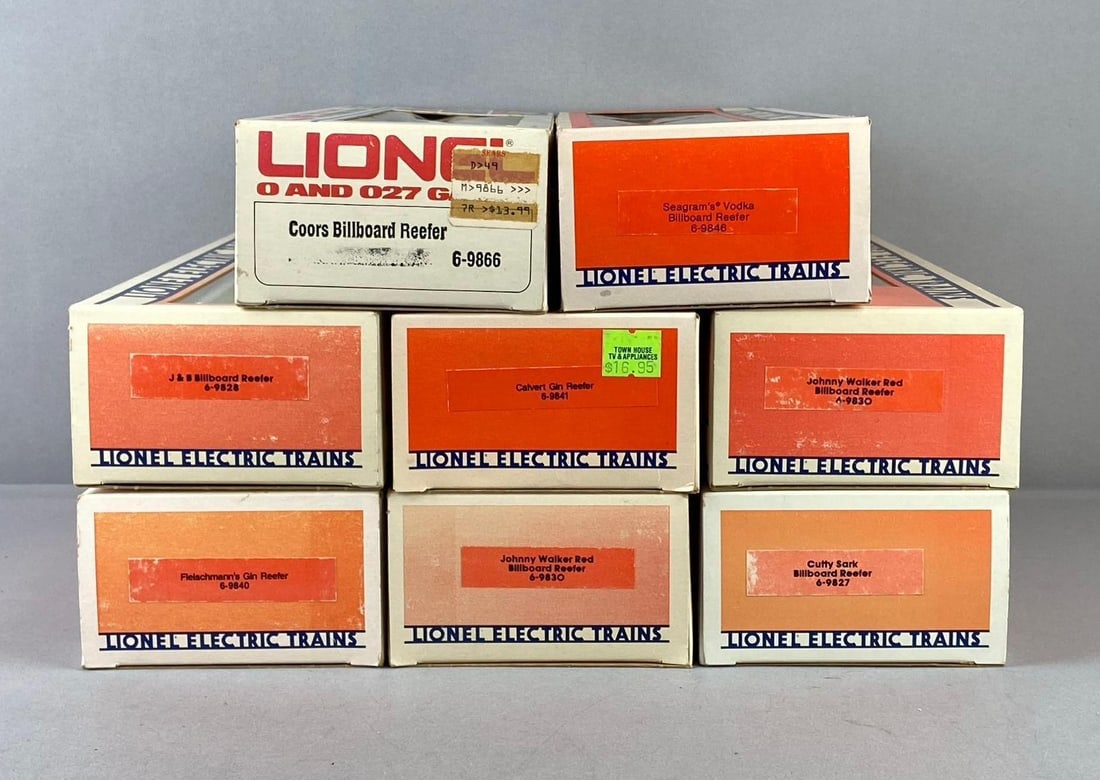 Group of 8 Lionel Trains O Gauge Advertising Reefer Train Cars (1 of 3)