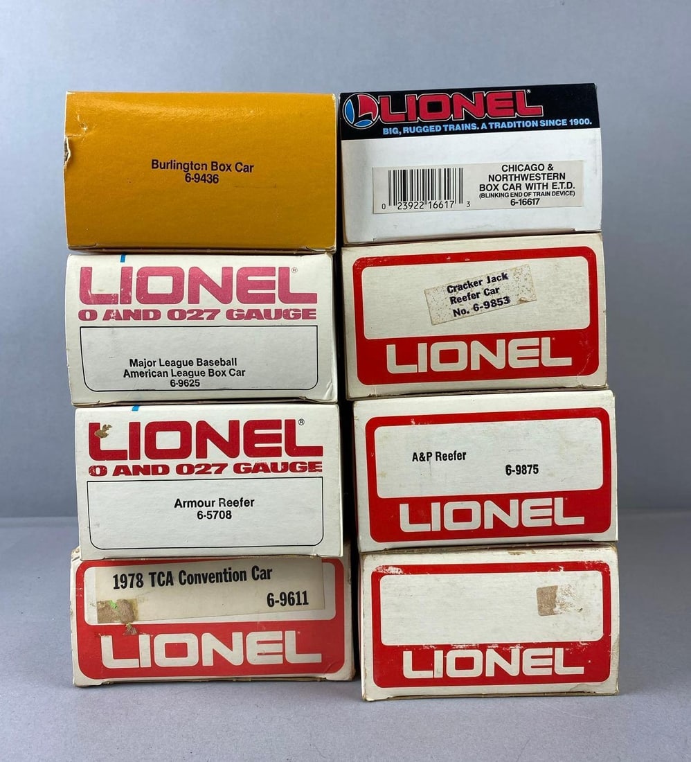 Group of 8 Lionel Trains O Gauge Advertising Train Cars (1 of 3)