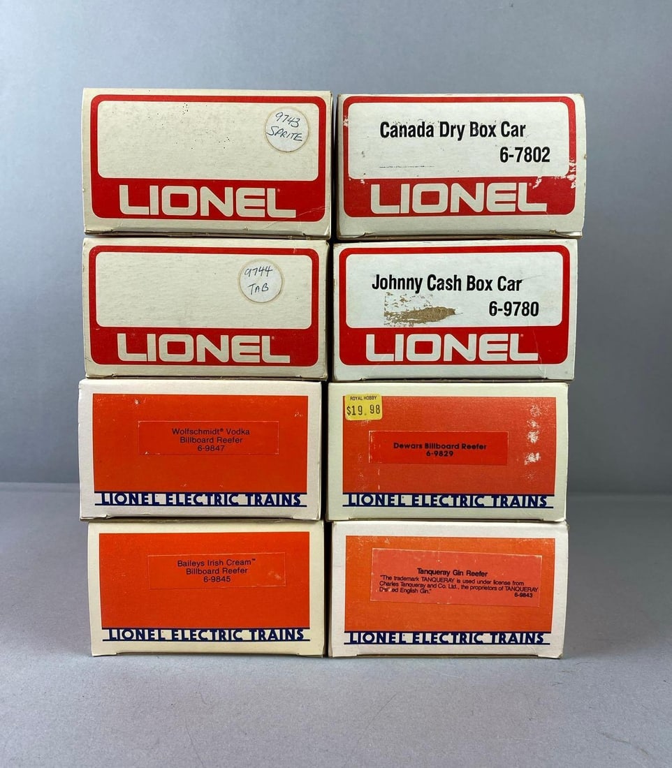 Group of 8 Lionel Trains O Gauge Advertising Train Cars (1 of 3)