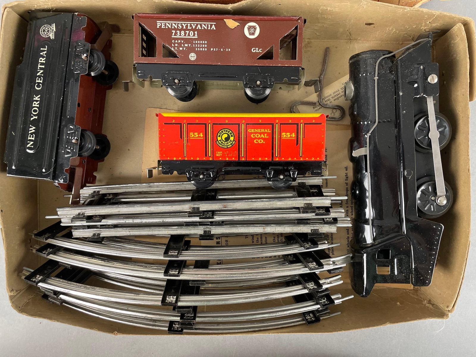 Marx O Scale Wind-Up Tin Litho Streamlined Train Set - 2