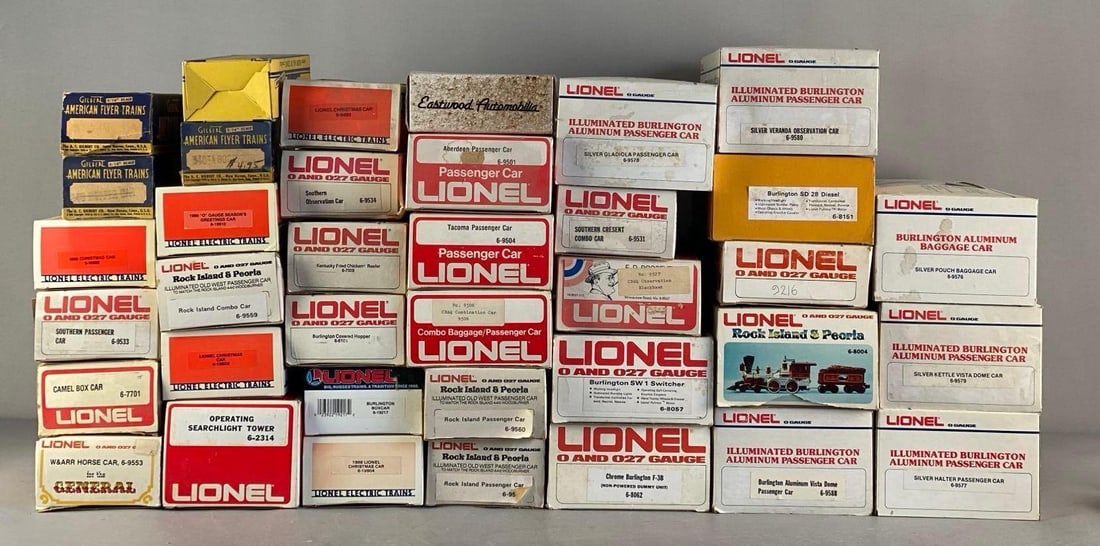 Group of EMPTY HO Scale Train Boxes (1 of 3)