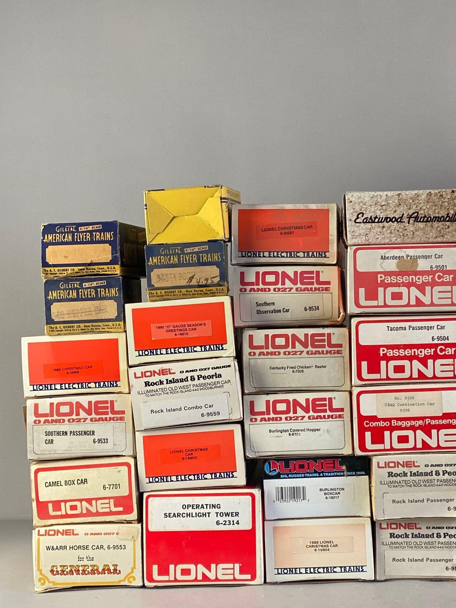 Group of EMPTY HO Scale Train Boxes - 2