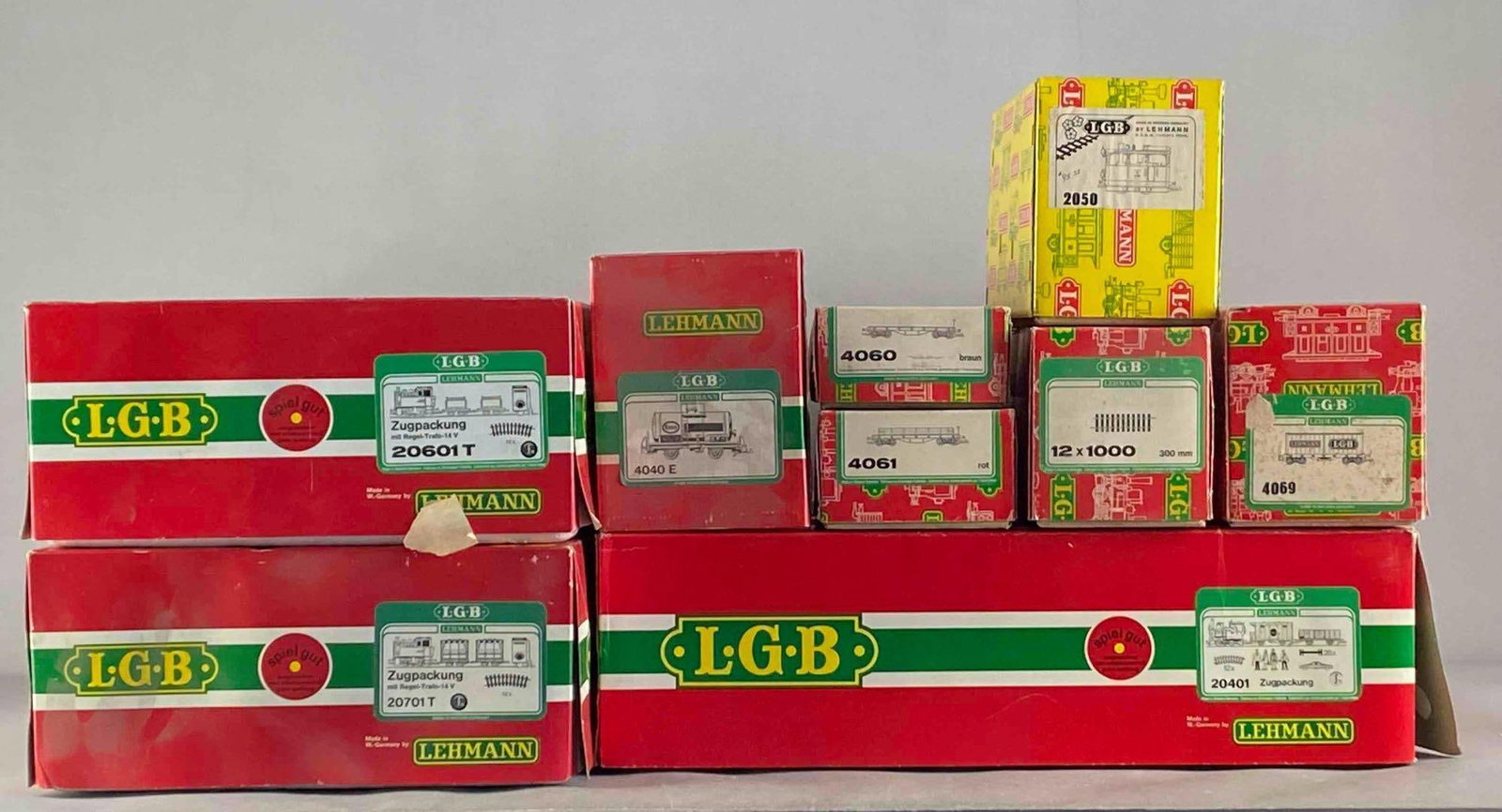 Group of EMPTY LGB Lehmann HO Scale Model Train Box Sets (1 of 3)