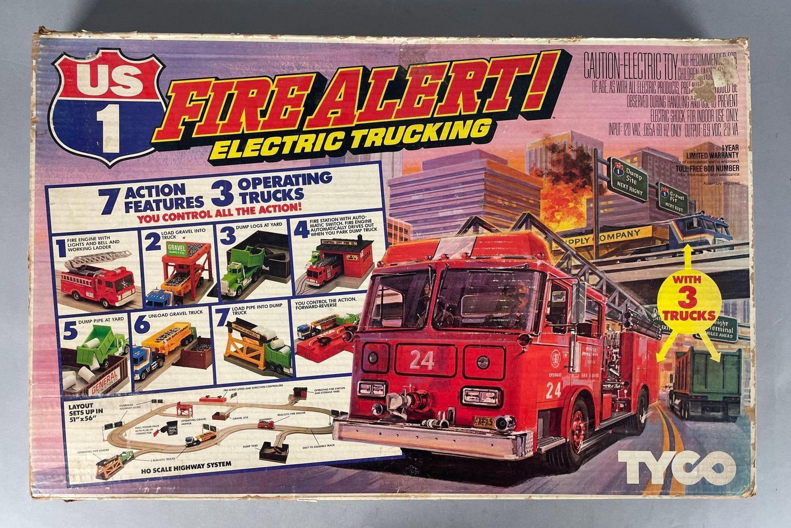 Tyco U.S. 1 Fire Alert Electric Trucking Playset (1 of 3)