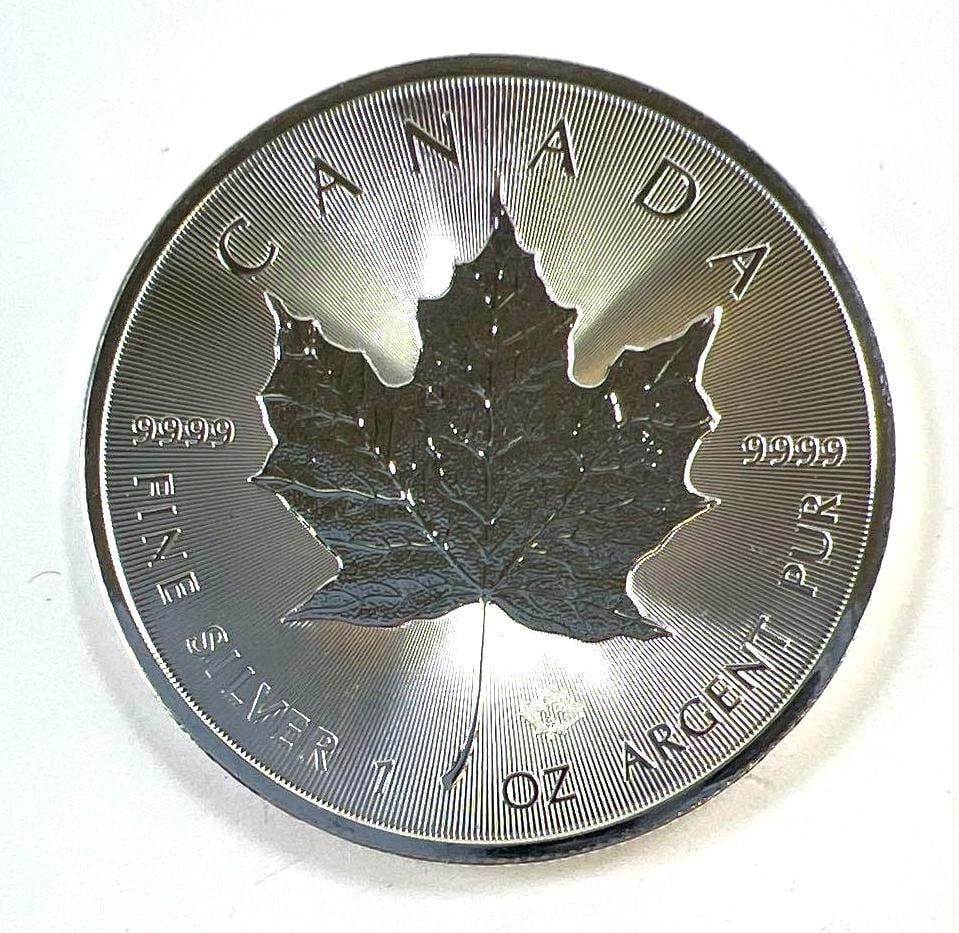 2024 Canada Maple Leaf Privy 1 oz .9999 Fine Silver $5 Coin (1 of 2)