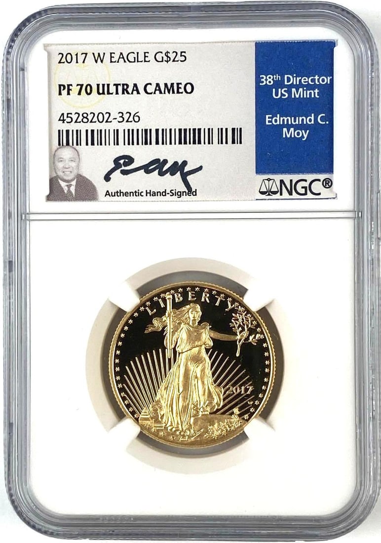 2017 W $25 American Eagle 1/2 Oz Gold PROOF NGC PF70 Ultra CAMEO (1 of 2)