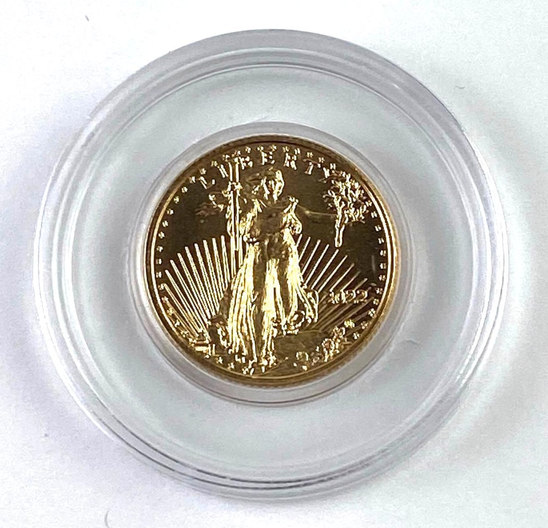 2022 $5 American Eagle 1/10 Oz Fine Gold Coin: 2022 $5 American Eagle 1/10 Oz Fine Gold Piece