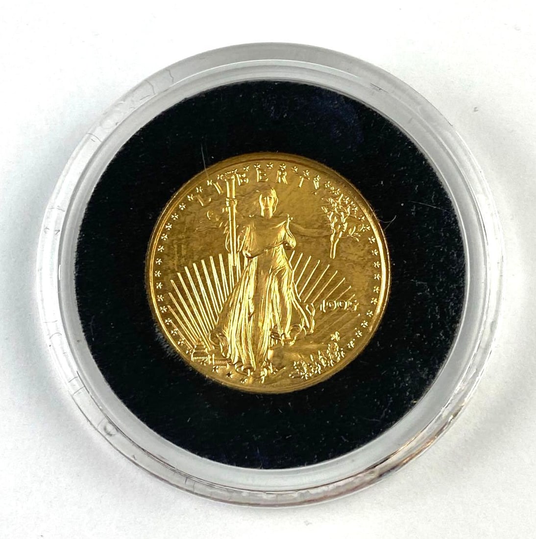 1995 $5 American Eagle 1/10 Oz Fine Gold Coin (1 of 2)