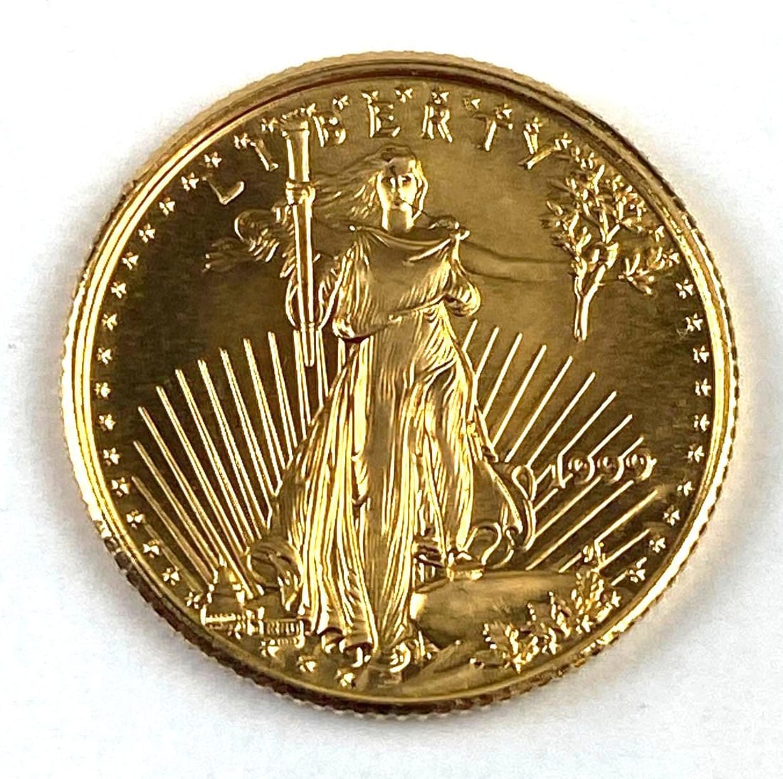1999 $5 American Eagle 1/10 Oz Fine Gold Coin (1 of 2)
