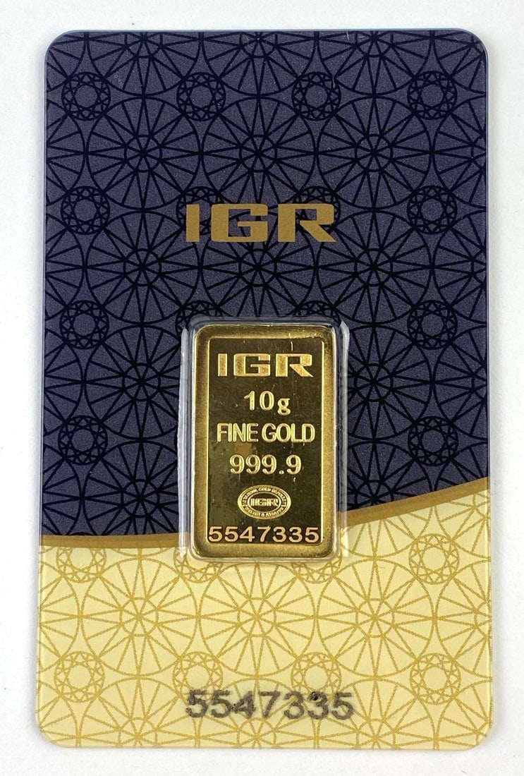 IGR 10g .9999 Fine Gold Piece: IGR 10g .9999 Fine Gold Piece