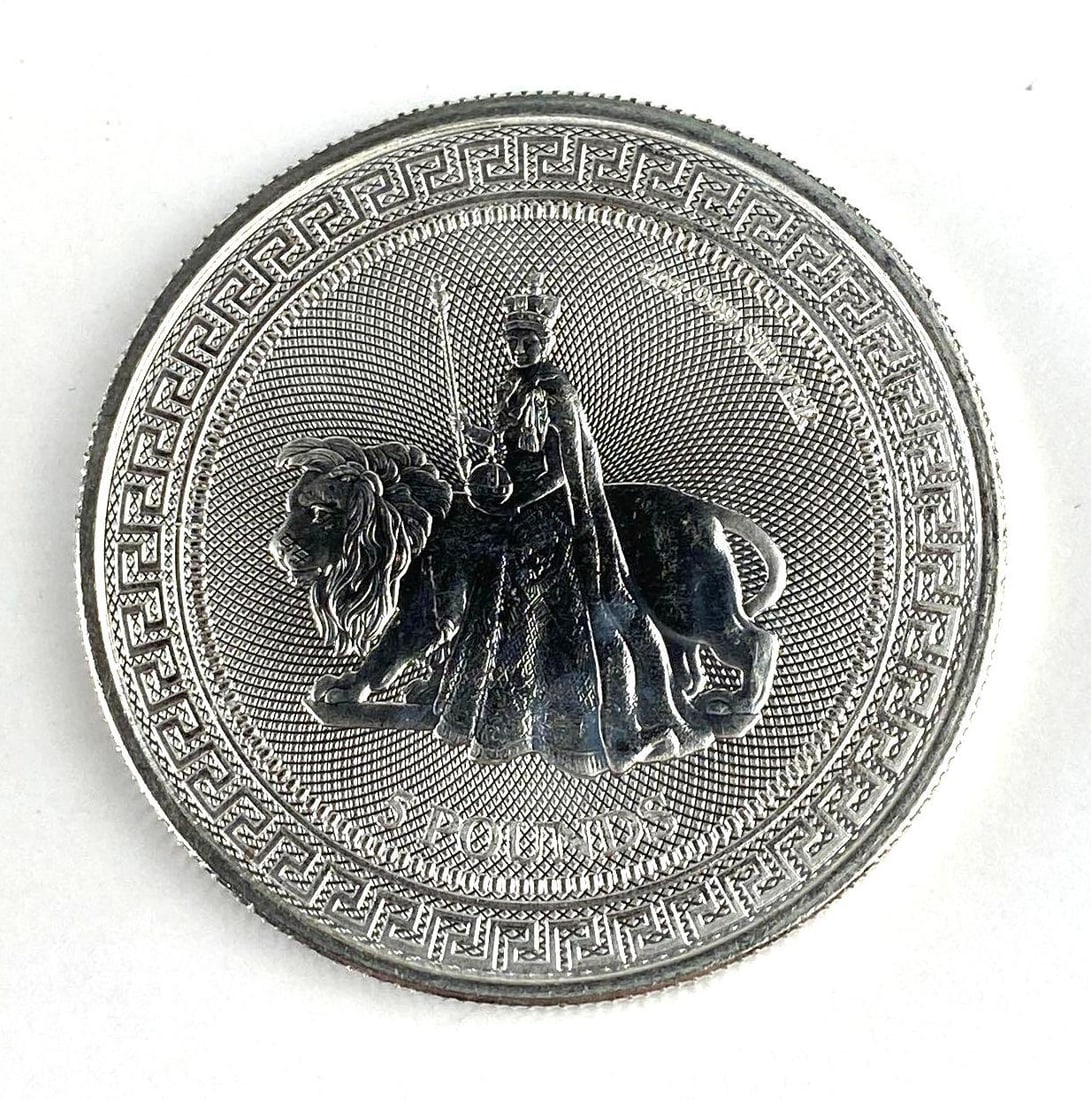 2023 Tristan Da Cunha 2 Oz .999 Silver King Charles Round (1 of 2)