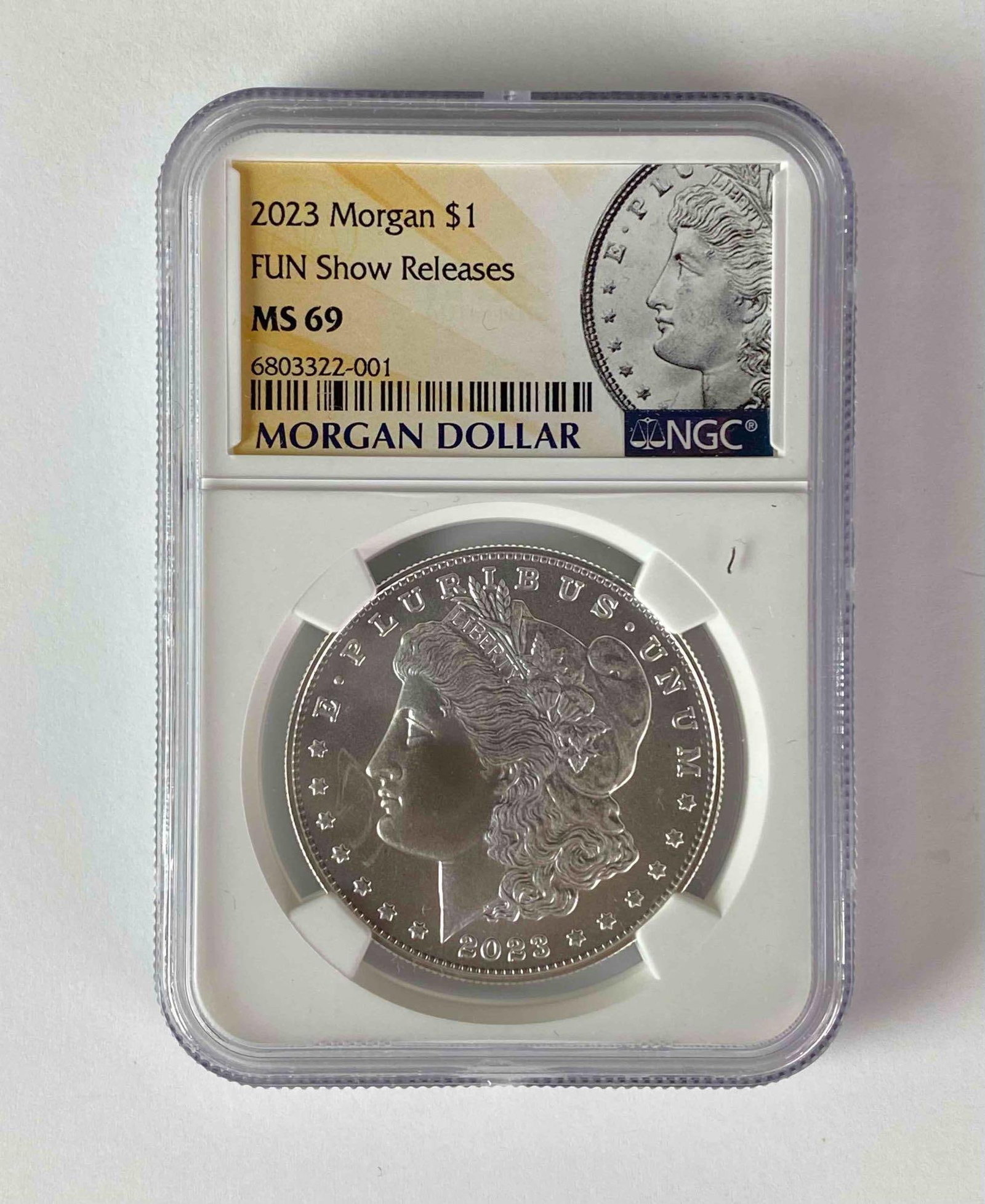 2023 Fun Show Release NCG MS69 US Morgan Dollar (1 of 2)