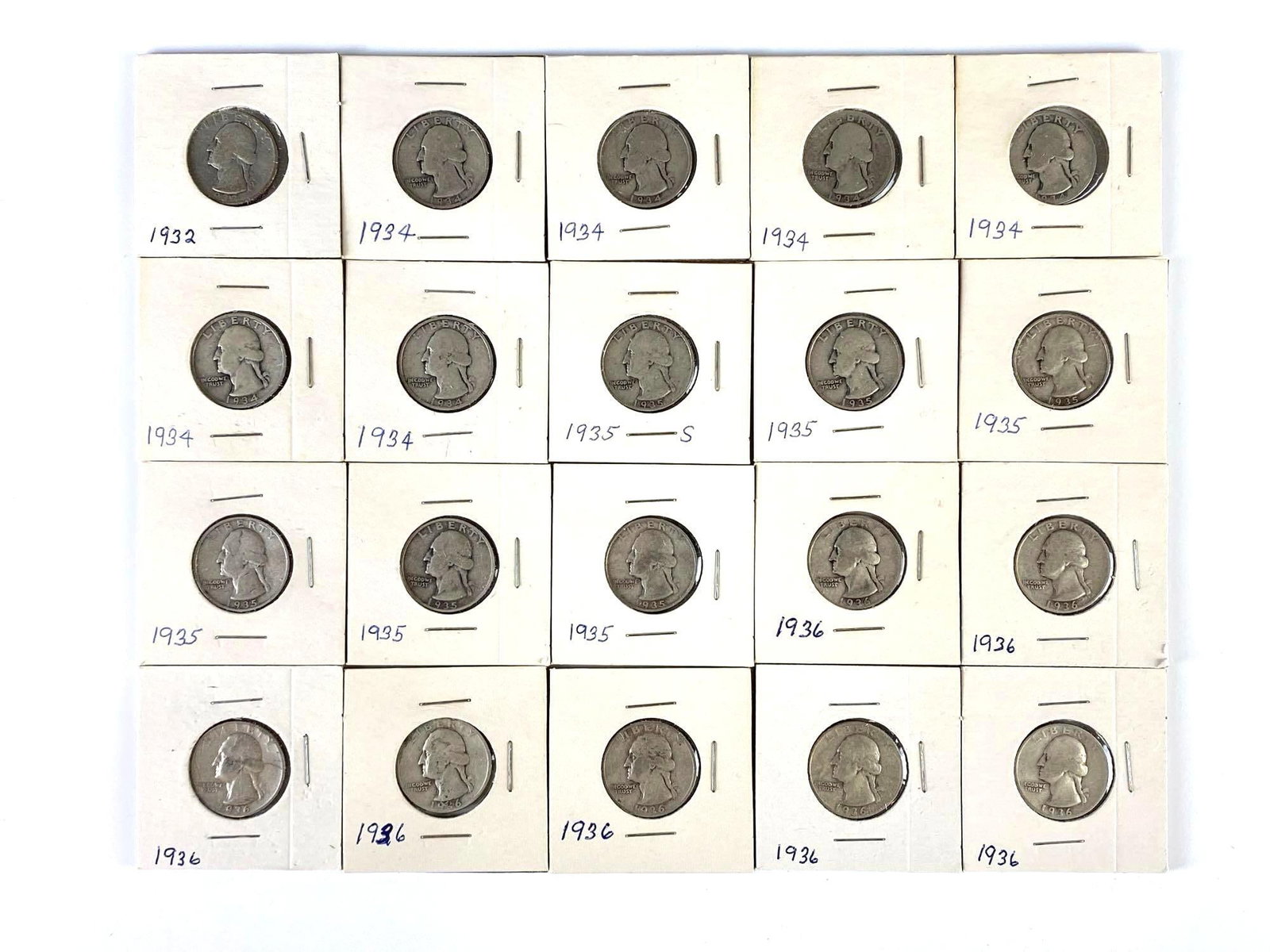 Group of (20) US Washington Quarters (1 of 2)