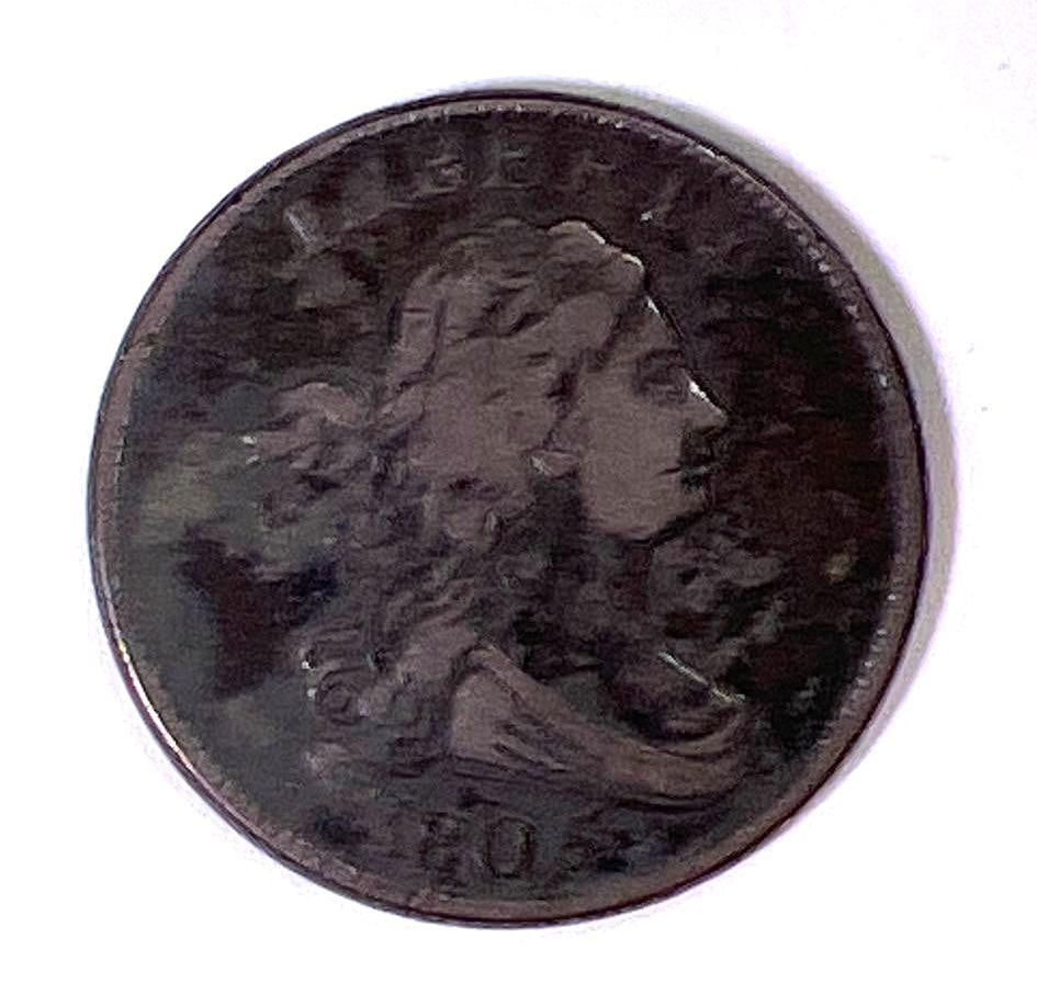 1805 Draped Bust Half Cent: XF