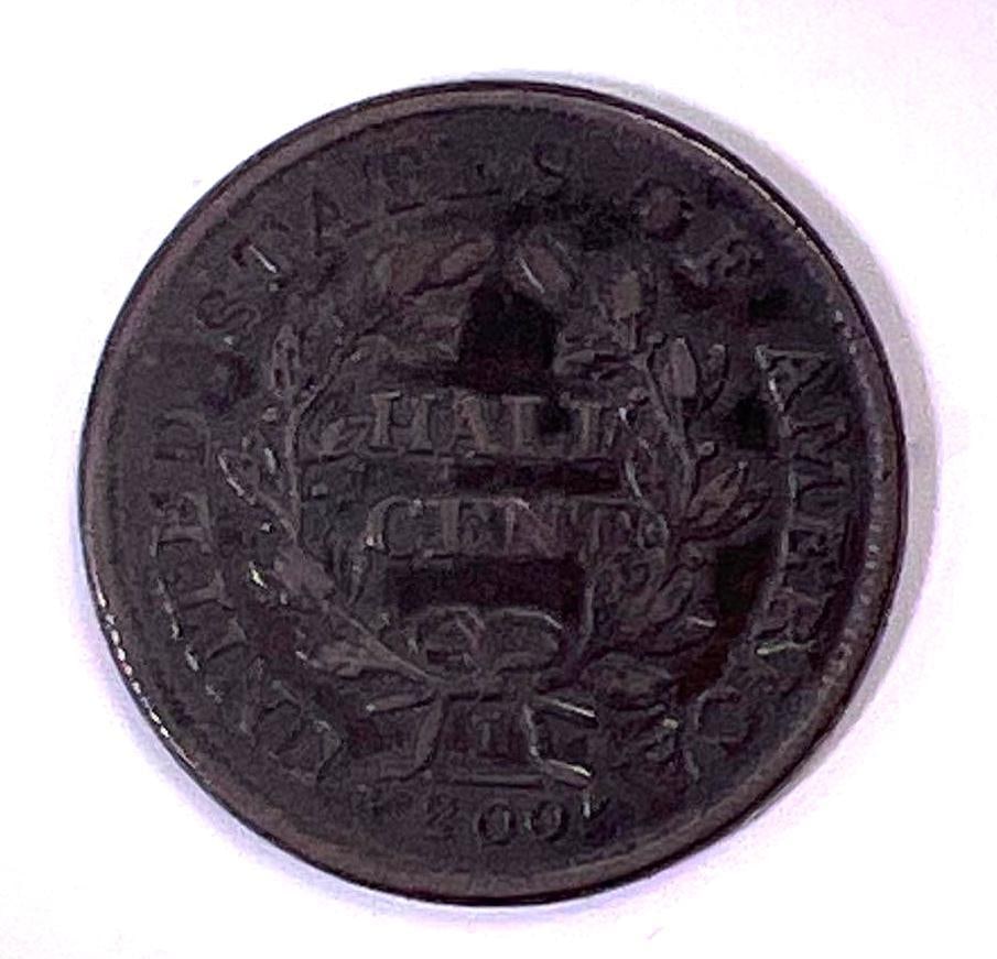 1805 Draped Bust Half Cent - 2
