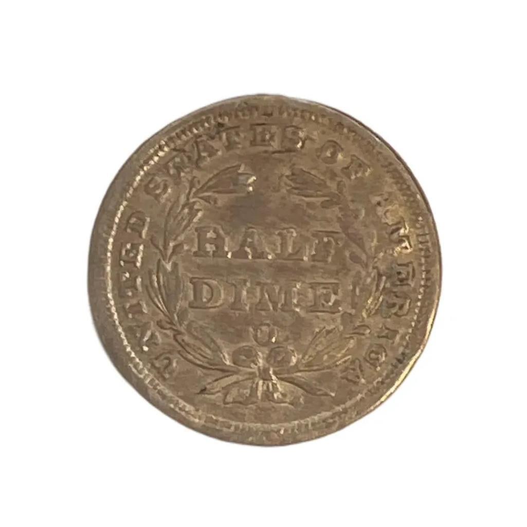 1838 O Seated Half Dime - 2