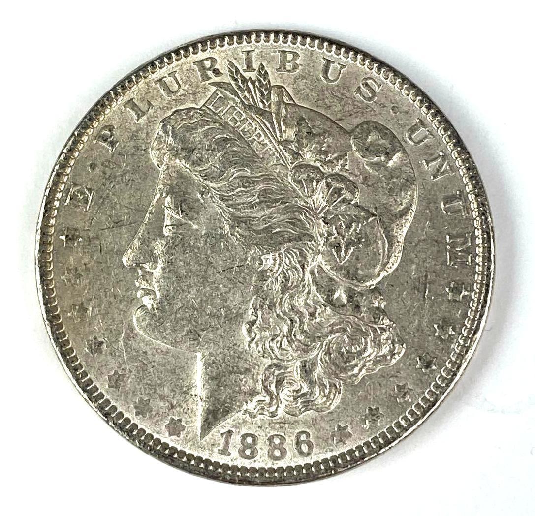 1886 US Morgan Silver Dollar (1 of 2)