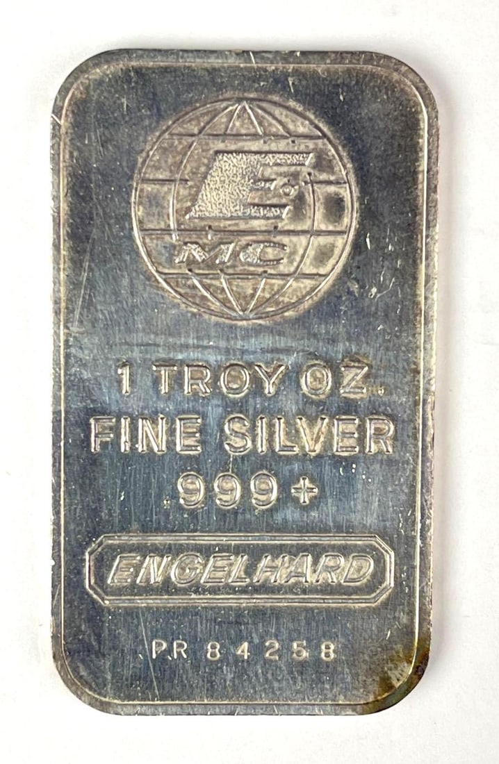 Engelhard 1 oz .999 Fine Silver Ingot/ Bar (1 of 2)