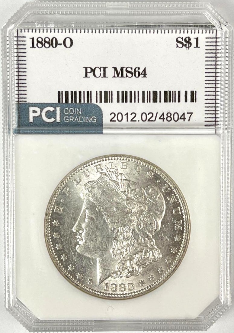 1880 O US Morgan Silver Dollar PCI MS64: 1880 O US Morgan Silver Dollar PCI MS64