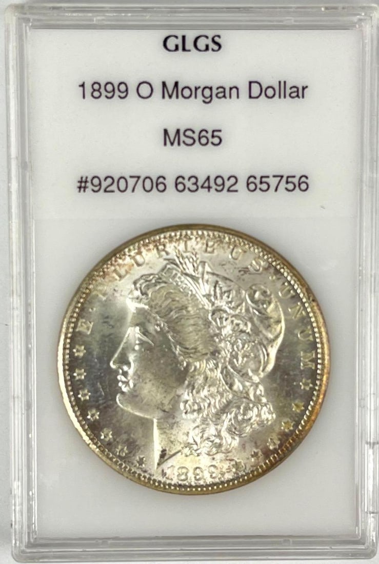 1899 O US Morgan Silver Dollar GLGS MS65: 1899 O US Morgan Silver Dollar GLGS MS65
