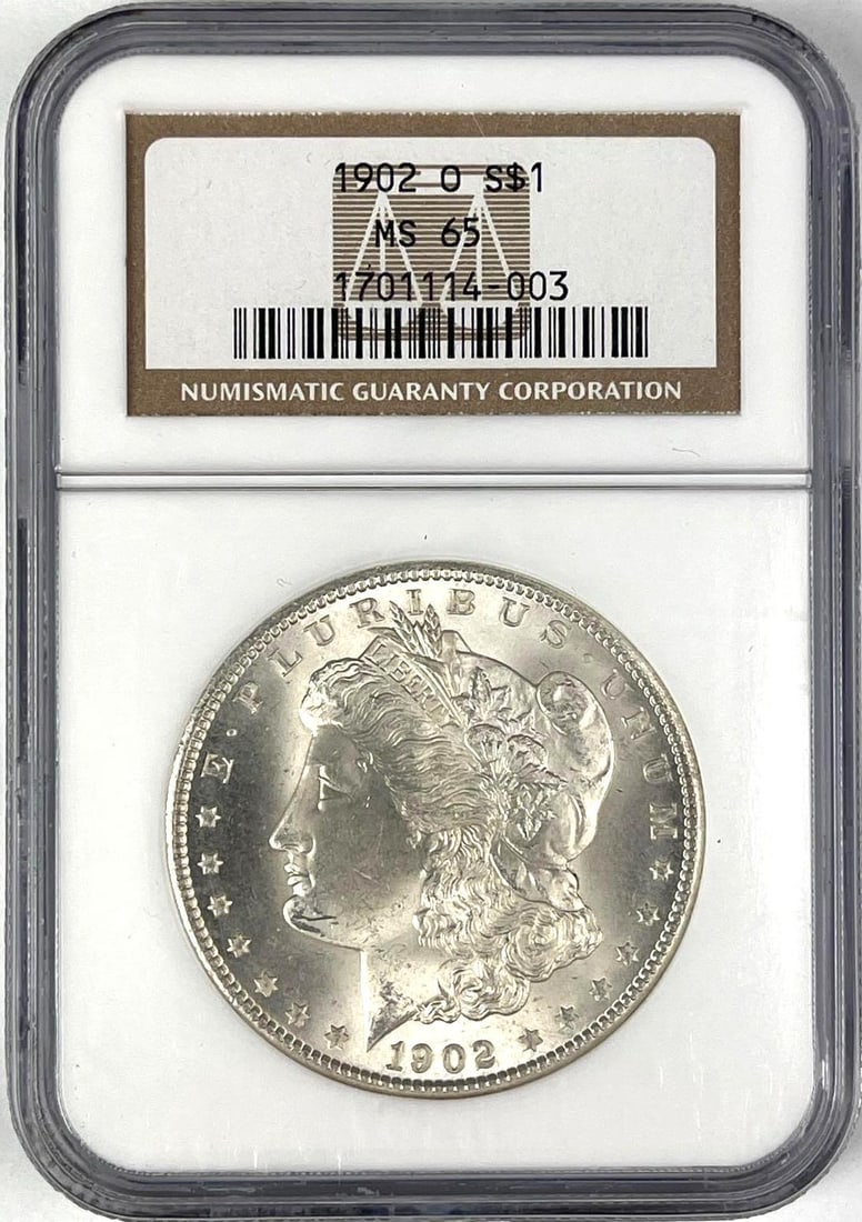 1902 O US Morgan Silver Dollar NGC MS65: 1902 O US Morgan Silver Dollar NGC MS65
