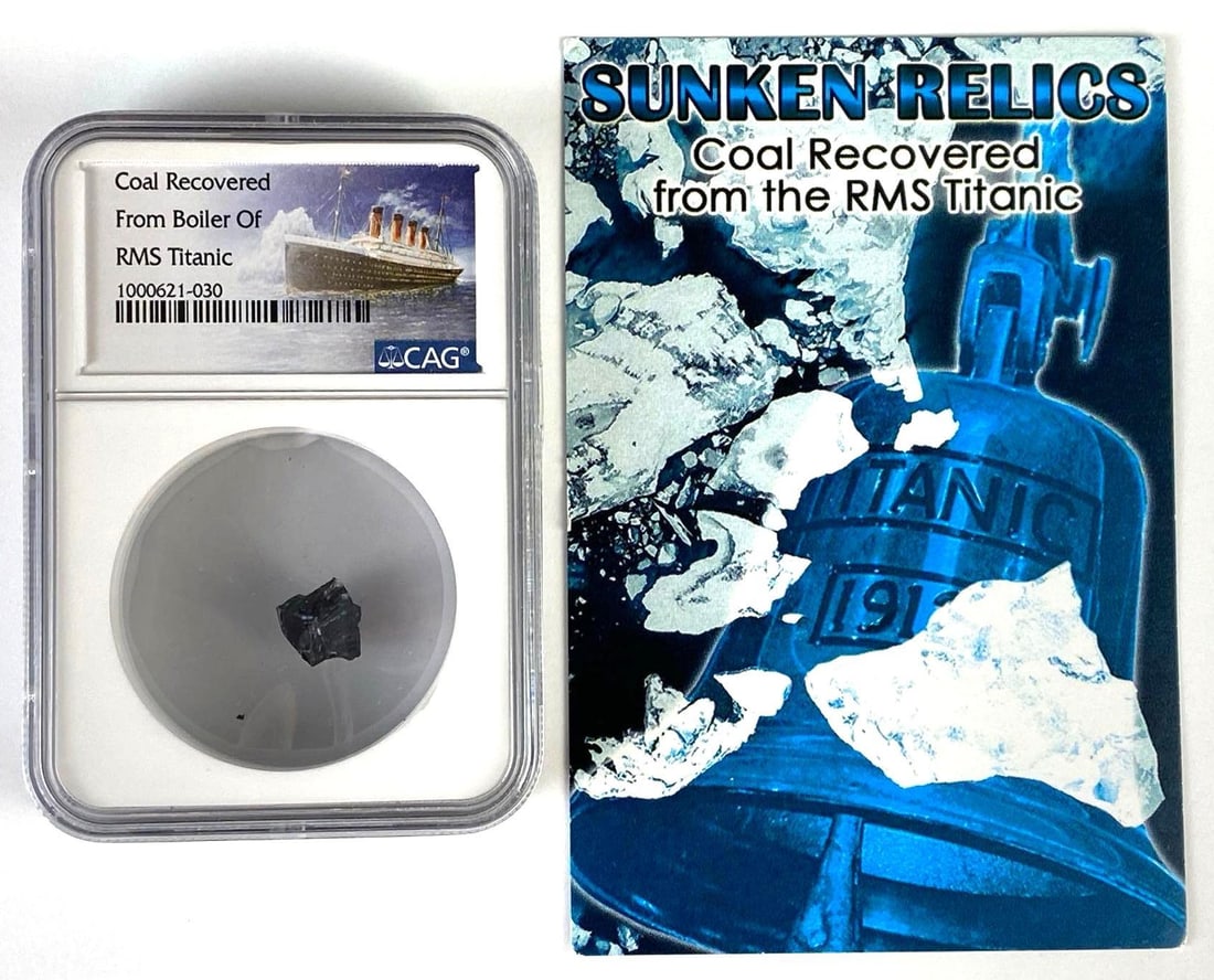 Coal Recovered from Boiler of RMS Titanic NGC Certified w/ COA (1 of 4)