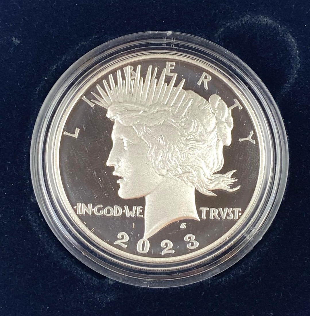2023 United State Mint PROOF US $1 Peace Silver Dollar (1 of 4)