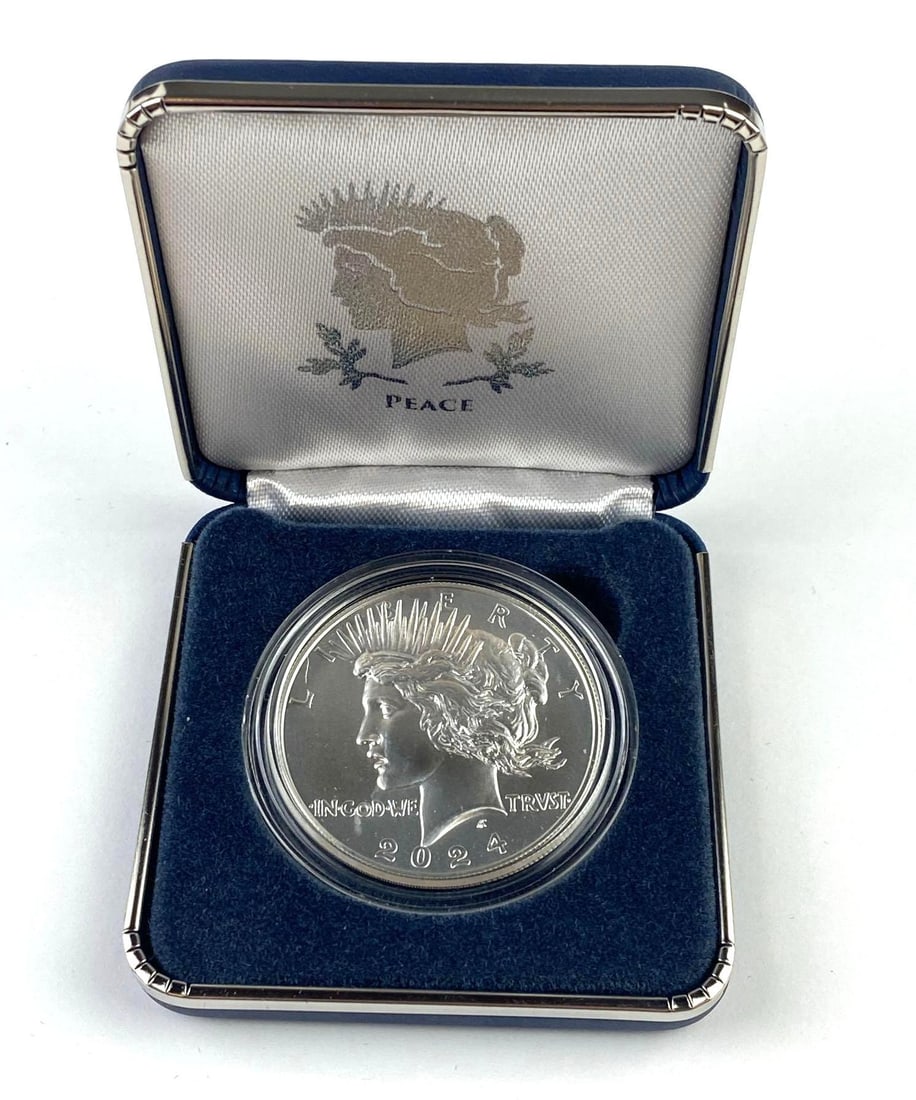 2024 United State Mint US $1 Peace Silver Dollar: 2024 United State Mint US $1 Peace Silver Dollar with Coa