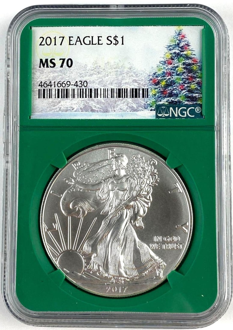 2017 US 1 Oz American Silver Eagle NGC MS70: 2017 US 1 Oz American Silver Eagle NGC MS70