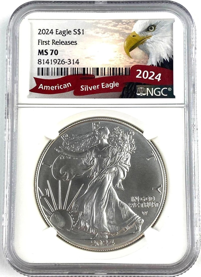 2024 US 1 Oz American Silver Eagle NGC MS70 (1 of 2)