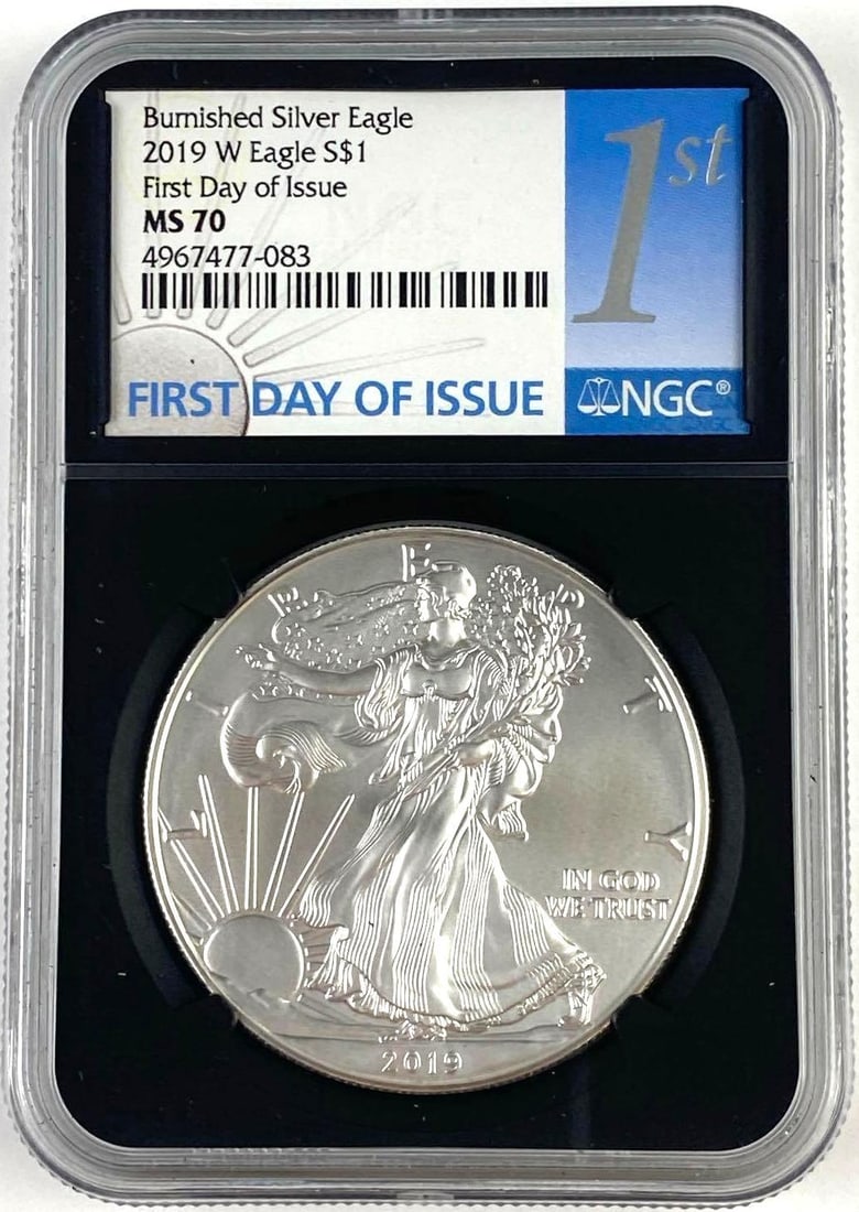 2019 W US 1 Oz American Silver Eagle NGC MS70 (1 of 2)