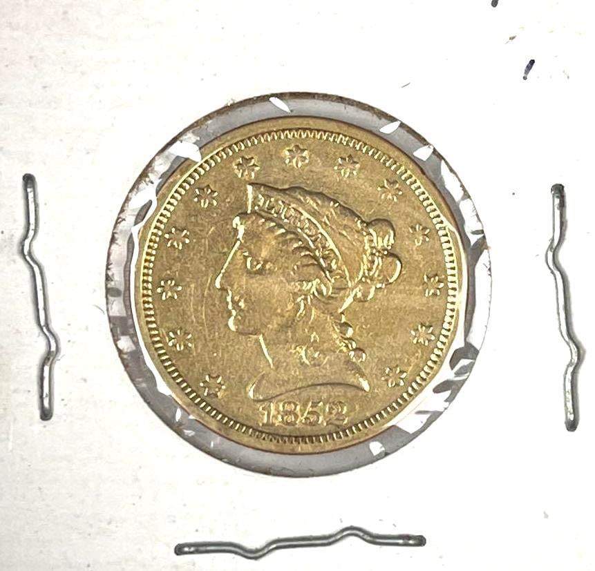 1862 US $2.50 Liberty Head Gold Coin (1 of 2)