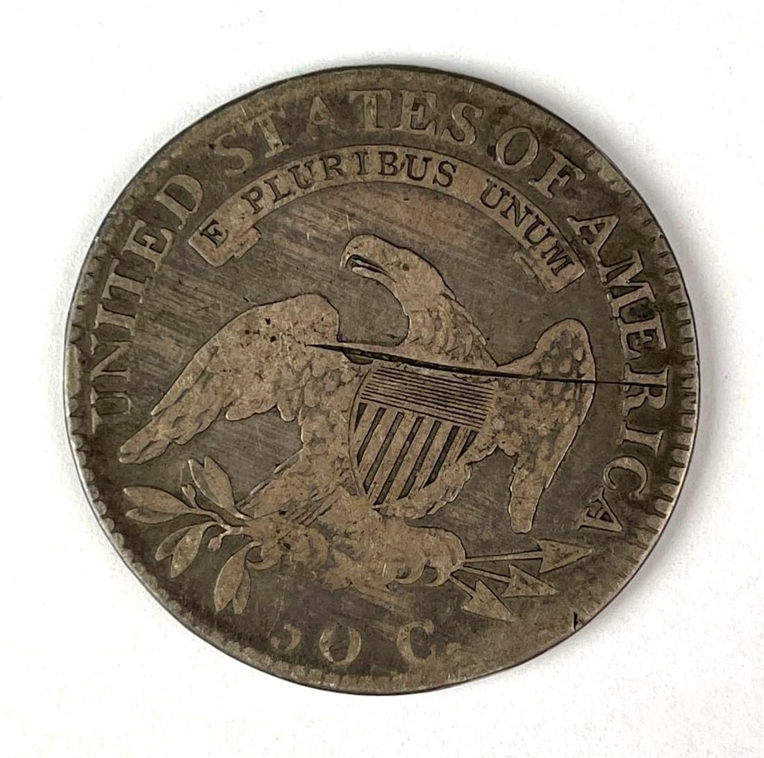 1818 US Capped Bust Silver Half Dollar - 2