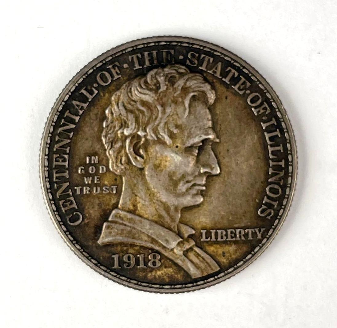 1918 Centennial of the State of Illinois Commemorative Silver Half Dollar: 1918 Centennial of the State of Illinois Half Dollar