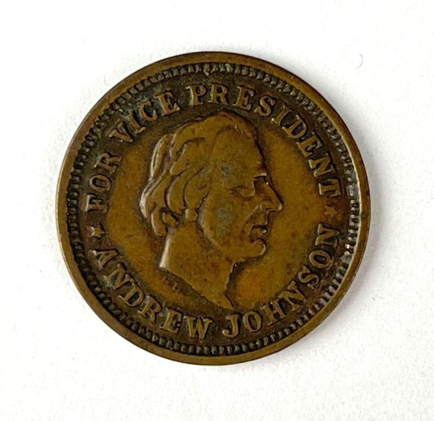 Lincoln/ Johnson Civil War Token: Lincoln/ Johnson Civil War Token