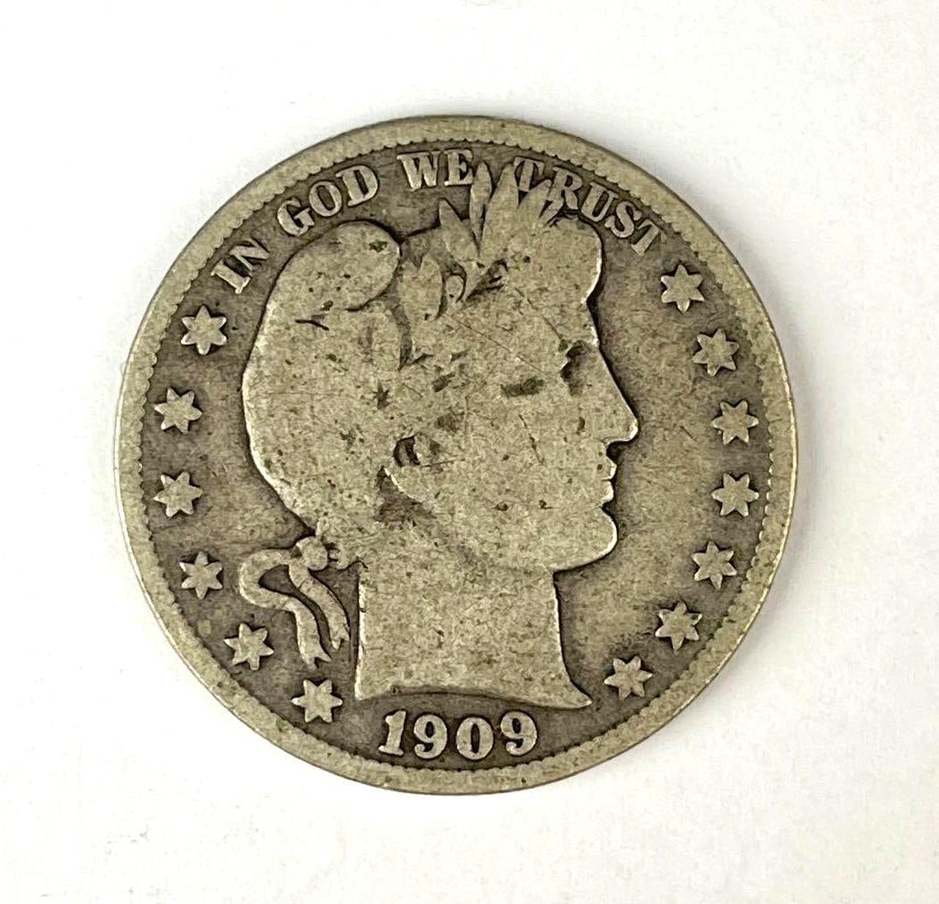 1909 S US Barber Half Dollar: 1909 S US Barber Half Dollar