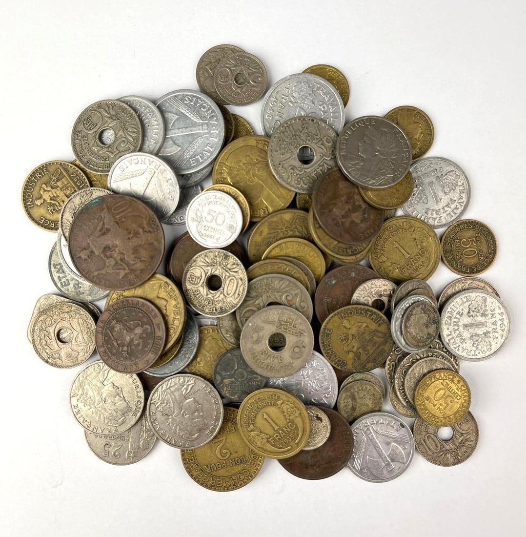 Group of 95 Foreign Coins 1800's-1900's (1 of 1)