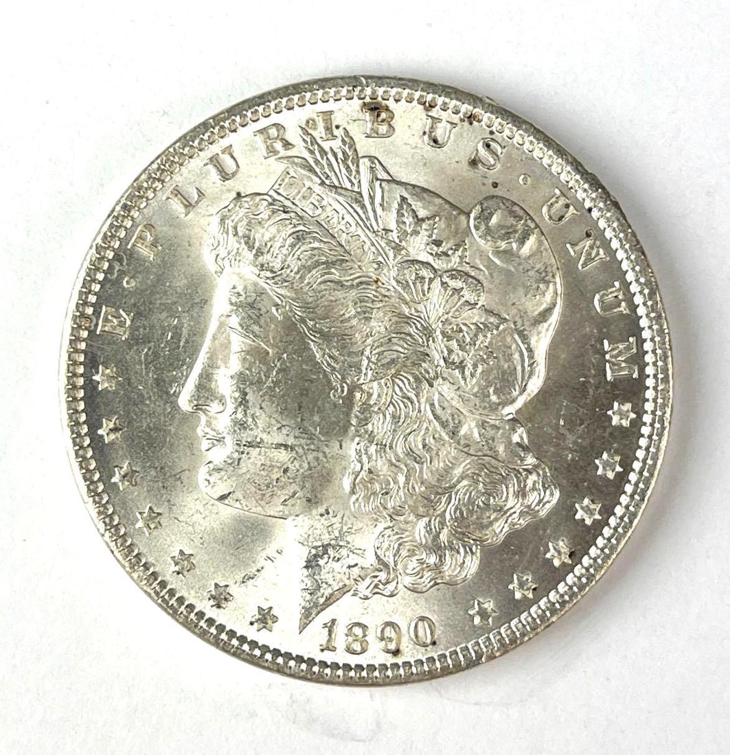 1890 US Morgan Silver Dollar (1 of 2)