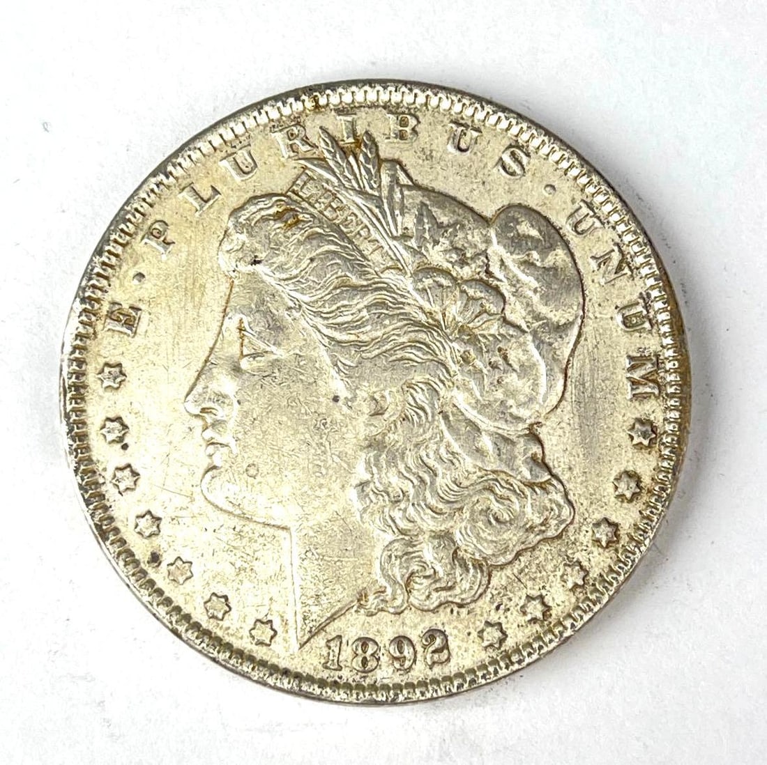 1892 US Morgan Silver Dollar (1 of 2)