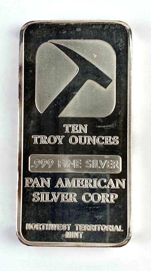 Northwest Territorial Mint 10 Oz .999 Fine Silver Ingot/ Bar: Northwest Territorial Mint 10 Oz .999 Fine Silver Ingot/ Bar