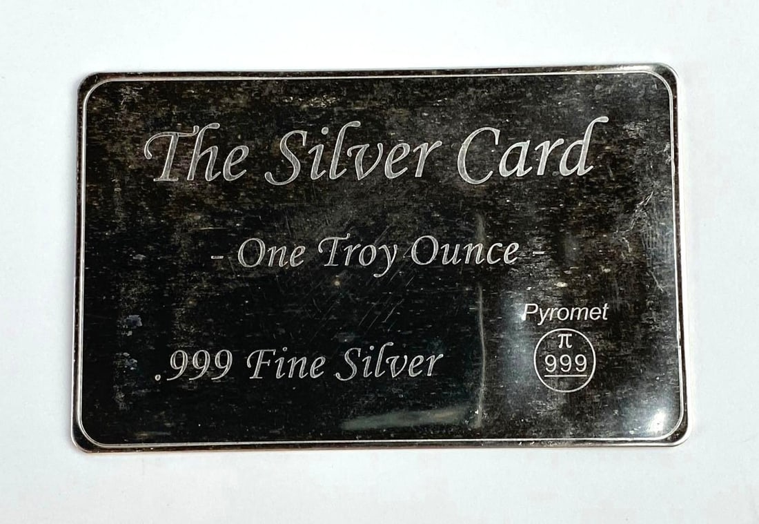 Pyromet 1 Oz .999 Fine Silver Card: Pyromet 1 Oz .999 Fine Silver Card